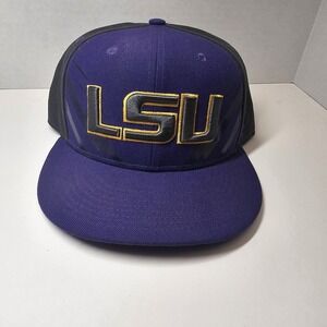 Nike True Hat LSU Tigers. Snapback Purple And Gray Flat Brim NCAA‎ Tigers